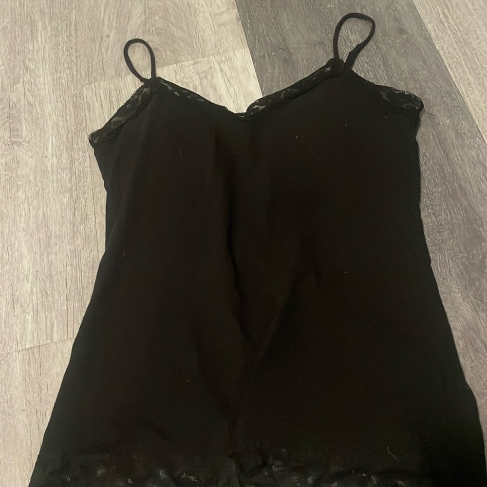 Black lace tank top